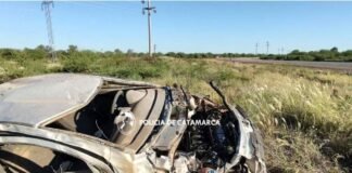 Una pareja resultó herida tras volcar al su automóvil en San Antonio