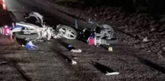 Choque entre motos dejó como saldo una persona fallecida