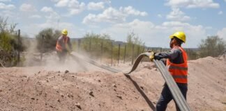 Comenzó la obra de extensión de la red de fibra óptica en el tramo Salado-Fiambalá