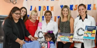 Lanzaron el programa «Puentecitos para Infancias» en la Escuela de Las Palmas
