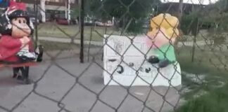 Mafalda totalmente alambrado por vandalismo en Valle Viejo