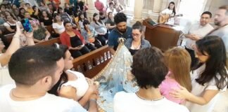 Más 50 embarazadas participaron de encuentro en el Camarín de la Virgen