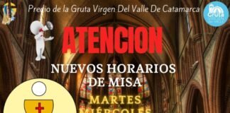Misas en el predio de la Gruta de la Virgen