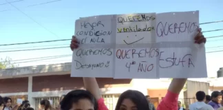 Nueva jornada con diversos cortes de ruta por escuelas