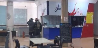 Se incendió un patio de comidas en la Terminal