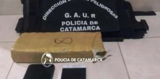 La policía interceptó un cargamento narco durante un control vehícular