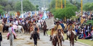 Gauchos homenajearon a la Virgen