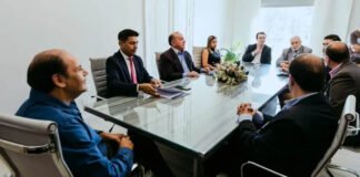 Nuevo acuerdo por créditos municipales Juan Zelarayan, Gustavo Saadi, Jorge Moreno