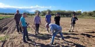 Capacitación en riego por goteo para productores agropecuarios del interior provincial