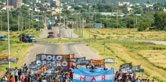 El Polo Obrero participó de la jornada nacional de protesta con corte en Catamarca