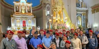 Integrantes de las Fuerzas de Seguridad honraron a la Virgen