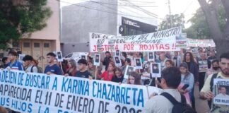 Las Familias de Juan Carlos Rojas, Karina Chazarreta y Cristina Agüero marcharon pidiendo Justicia