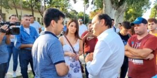 Los hijos de Rojas junto a Gustavo Saadi marchan pidiendo justicia por Juan Carlos