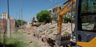 Colector Oeste II en un 80 % de avance de obra