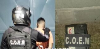 UN HOMBRE SOSPECHADO DE COMETER UN ILÍCITO FUE APREHENDIDO Y UNA BATERÍA SUSTRAÍDA, RECUPERADA