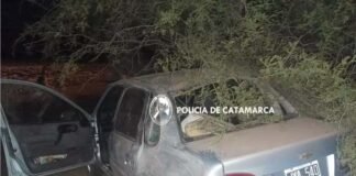 Accidente en la Ruta Nacional N°40: Un auto volcó en Salado