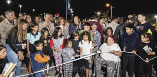 En intendente Saadi inauguro la puesta en valor de un nuevo espacio verde en Villa Cubas