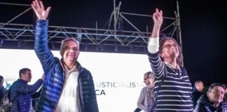 Las nuevas autoridades del PJ llaman a la unidad partidaria Raul Jalil-Lucia Corpacci