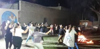 Los jóvenes celebraron al Beato Esquiú con un fogón