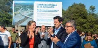 Raúl y Wado inauguraron el Puente en el Camino de la Virgen y firmaron convenios para ciclovías en rutas provinciales
