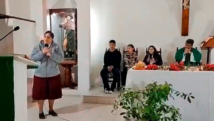 Despedida de la Hermana Marta Zucco, del Verbo Encarnado, en Recreo