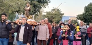 Procesión, Misa y locreada en la fiesta de San Antonio