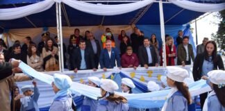 El Gobernador Jalil presidio el acto del 9 de julio en El Alto