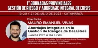 Comienzan las Jornadas de Gestión de Riesgo y Abordaje Integral de Crisis