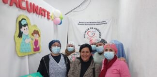 Más de 300 personas se vacunaron en la Fiesta del Poncho