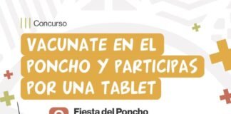 Premios para quienes tengan el Calendario de Vacunación completo en el Poncho