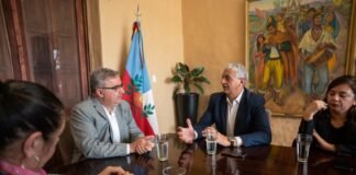 Raúl Jalil recibió al secretario de Derechos Humanos de la Nación