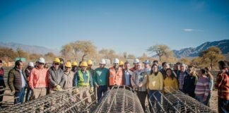 Se trabaja a buen ritmo en las obras de los puentes sobre el Río Santa María