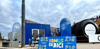 Vamos en Bici tiene una estación en la Fiesta del Poncho