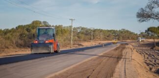 Vialidad Provincial avanzó más de un 70% en la obra de Ruta 7 y estaría lista a fin de año