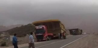 Por desplazamiento de equipo minero, habrá restricciones para circular por ruta 40, el miércoles y jueves