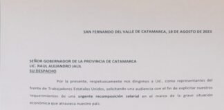 Trabajadores Estatales formalizaron el pedido al Gobierno provincial de una urgente recomposición salarial