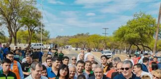 Raul Jalil inauguró el primer tramo de la ruta N°7
