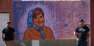 Fuego Sagrado proyecto de arte urbano pintó un mural en homenaje a Blanca Gaete del teatro catamarqueño