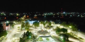 LOS ALTOS MUNICIPIO CULMINÓ CON LA ETAPA DE LA NUEVA ILUMINACIÓN LED EN PLAZA SAN MARTÍN