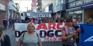 Los trabajadores estatales tuvieron su quinta marcha pidiendo salarios dignos