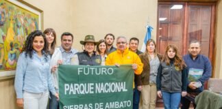 Raúl Jalil recibió a autoridades de la Administración de Parques Nacionales