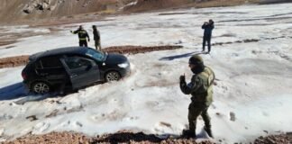 Rescatan a un ciudadano que estaba extraviado en cercanías al Volcán Pissis