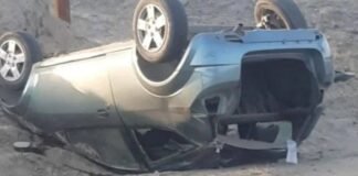 Santa María: un automovil volcó y una pareja resultó con lesiones
