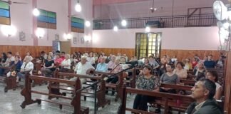 Celebraron las Bodas de Oro de la capilla Santa Teresita