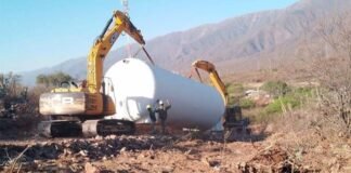 Nueva cisterna de agua beneficiará a 157 familias en la localidad de El Portezuelo