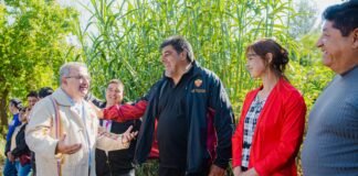 El Gobernador visitó a productores de Mutquín y Siján