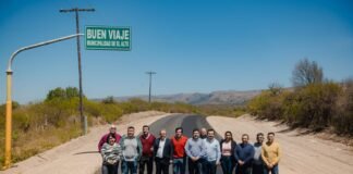 Se avanza con la pavimentación de la ruta que une El Alto y El Portezuelo