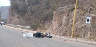 Siniestro vial se cobro la vida de otro motociclista