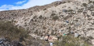 Murió tras desbarrancar una camioneta en la Cuesta de Randolfo