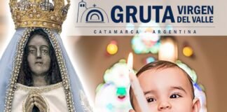 Bautismos en la Gruta de la Virgen del Valle